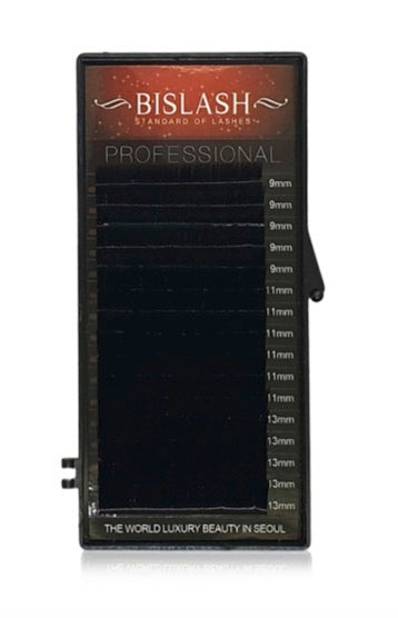 BISLASH Silk Individual Eyelashes C/CC/D/M Eyelash Extension Black Lashes
