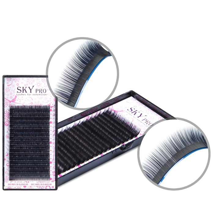 Individual Eyelashes SKY Pro Mix Tray C Curl